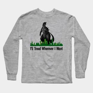 Don't Tread On Me Flag Funny Monster Long Sleeve T-Shirt